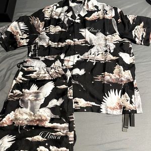 Amiri two piece short set brand new